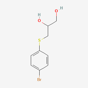 molecular formula C9H11BrO2S B8710038 3-[(4-Bromophenyl)sulfanyl]propane-1,2-diol CAS No. 59365-64-9