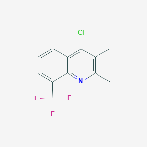 molecular formula C12H9ClF3N B8710039 4-Chloro-2,3-dimethyl-8-(trifluoromethyl)quinoline 
