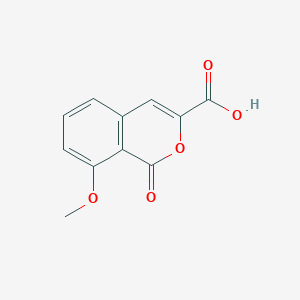molecular formula C11H8O5 B8710093 8-Methoxy-1-oxo-1H-2-benzopyran-3-carboxylic acid CAS No. 61330-01-6