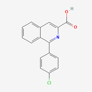 molecular formula C16H10ClNO2 B8710102 1-(4-Chlorophenyl)isoquinoline-3-carboxylic acid CAS No. 89242-40-0