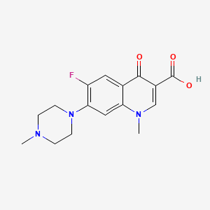 6-Fluoro-1-methyl-7-(4-methylpiperazin-1-yl)-4-oxo-1,4-dihydroquinoline-3-carboxylic acid