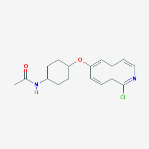 molecular formula C17H19ClN2O2 B8710133 N-{4-[(1-Chloroisoquinolin-6-yl)oxy]cyclohexyl}acetamide CAS No. 923021-63-0