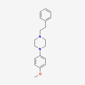 molecular formula C19H24N2O B8710147 1-(4-Methoxyphenyl)-4-phenethylpiperazine 