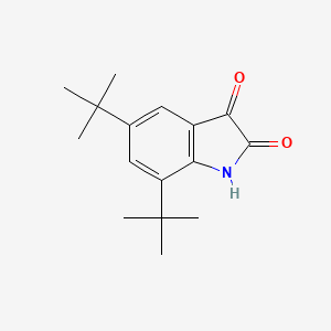 molecular formula C16H21NO2 B8710193 5,7-Di-tert-butyl-1H-indole-2,3-dione CAS No. 921626-19-9