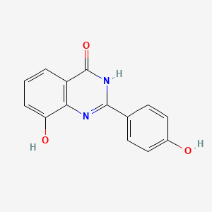 molecular formula C14H10N2O3 B8710208 2-(4-Hydroxyphenyl)-8-hydroxyquinazoline-4(3H)-one 