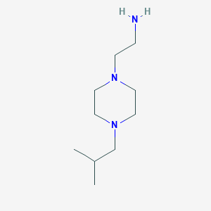 1-Piperazineethanamine, 4-(2-methylpropyl)-