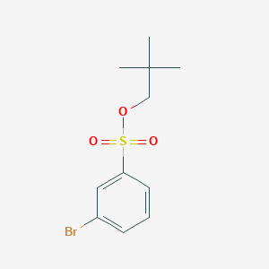 molecular formula C11H15BrO3S B8710219 2,2-Dimethylpropyl 3-bromobenzene-1-sulfonate CAS No. 188062-33-1