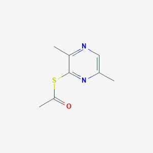 molecular formula C8H10N2OS B8710225 S-(3,6-Dimethylpyrazin-2-yl) ethanethioate CAS No. 59021-11-3