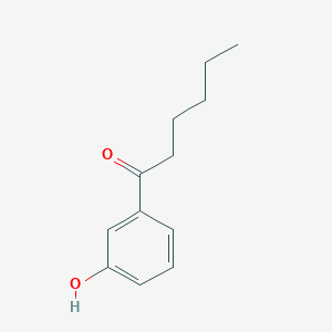molecular formula C12H16O2 B8710289 1-(3-Hydroxyphenyl)hexan-1-one CAS No. 103119-13-7