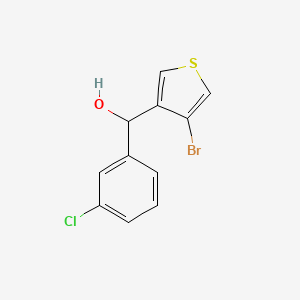 molecular formula C11H8BrClOS B8710313 (4-Bromo-3-thienyl)(3-chlorophenyl)methanol 