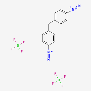 molecular formula C13H10B2F8N4 B8710330 4,4'-Methylenebisbenzenediazonium bis(tetrafluoroborate) CAS No. 53091-46-6