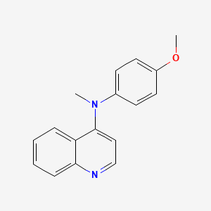 molecular formula C17H16N2O B8710404 (4-Methoxy-phenyl)-methyl-(quinolin-4-yl)-amine CAS No. 827030-95-5