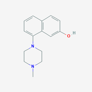 molecular formula C15H18N2O B8710449 8-(4-Methylpiperazin-1-yl)naphthalen-2-ol 