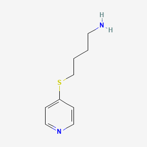 molecular formula C9H14N2S B8710487 4-(4-Pyridylthio)butanamine CAS No. 88940-39-0