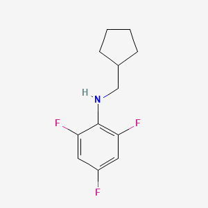 N-(Cyclopentylmethyl)-2,4,6-trifluoroaniline