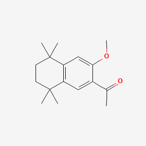molecular formula C17H24O2 B8710519 1-(5,6,7,8-Tetrahydro-3-methoxy-5,5,8,8-tetramethyl-2-naphthyl)ethan-1-one CAS No. 69251-28-1