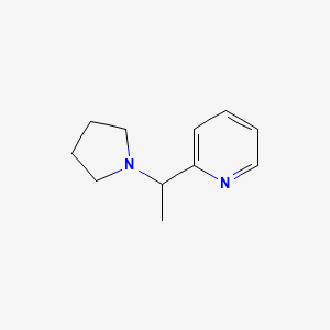 2-[1-(1-Pyrrolidinyl)ethyl]pyridine