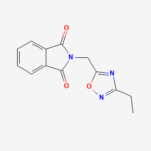 molecular formula C13H11N3O3 B8710569 2-[(3-Ethyl-1,2,4-oxadiazol-5-yl)methyl]-1H-isoindole-1,3(2H)-dione CAS No. 103457-64-3