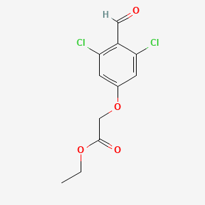 molecular formula C11H10Cl2O4 B8710579 Ethyl (3,5-dichloro-4-formylphenoxy)acetate CAS No. 616195-98-3