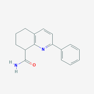 molecular formula C16H16N2O B8710609 2-Phenyl-5,6,7,8-Tetrahydroquinoline-8-carboxamide CAS No. 53400-80-9