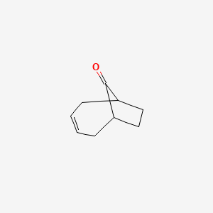 molecular formula C9H12O B8710616 Bicyclo[4.2.1]non-3-en-9-one CAS No. 40863-57-8
