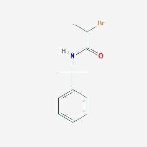 molecular formula C12H16BrNO B8710639 2-Bromo-N-(2-phenylpropan-2-yl)propanamide CAS No. 26095-83-0