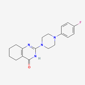 molecular formula C18H21FN4O B8710647 2-[4-(4-Fluorophenyl)piperazin-1-yl]-5,6,7,8-tetrahydro-3H-quinazolin-4-one 