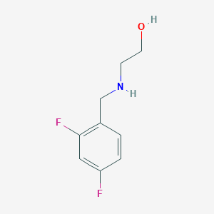 molecular formula C9H11F2NO B8710712 2-{[(2,4-Difluorophenyl)methyl]amino}ethan-1-ol 