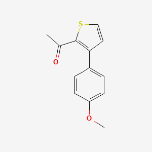 molecular formula C13H12O2S B8710724 1-(3-(4-Methoxyphenyl)thiophen-2-yl)ethanone 