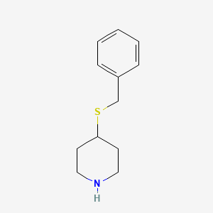 molecular formula C12H17NS B8710910 4-(Benzylsulfanyl)piperidine 