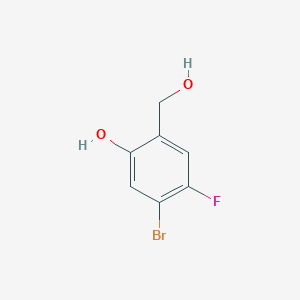 molecular formula C7H6BrFO2 B8710970 5-Bromo-4-fluoro-2-(hydroxymethyl)phenol 