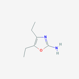 molecular formula C7H12N2O B8710994 4,5-Diethyloxazol-2-amine 