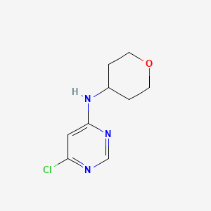 molecular formula C9H12ClN3O B8711000 6-chloro-N-(tetrahydro-2H-pyran-4-yl)pyrimidin-4-amine 