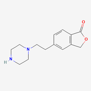 5-[2-(piperazin-1-yl)ethyl]-2-benzofuran-1(3H)-one