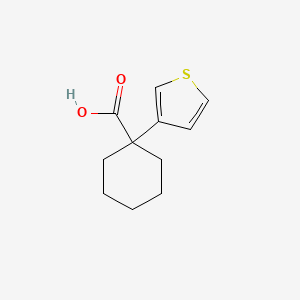 1-(Thiophen-3-yl)cyclohexane-1-carboxylic acid