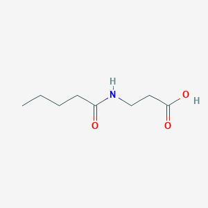 molecular formula C8H15NO3 B8711075 3-(Pentanoylamino)propionic acid 