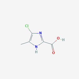molecular formula C5H5ClN2O2 B8711108 4-chloro-5-methyl-1H-imidazole-2-carboxylic acid 