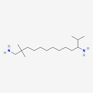 molecular formula C16H36N2 B8711115 2,2,12-Trimethyltridecane-1,11-diamine CAS No. 74926-27-5