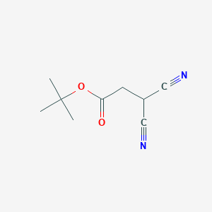 molecular formula C9H12N2O2 B8711127 2-(Tert-butoxycarbonylmethyl)malononitrile CAS No. 105995-37-7