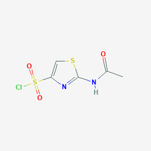 molecular formula C5H5ClN2O3S2 B8711203 2-(Acetylamino)-1,3-thiazole-4-sulfonyl chloride 