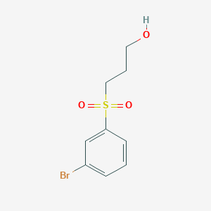 molecular formula C9H11BrO3S B8711220 3-(3-Bromophenylsulfonyl)propan-1-ol 