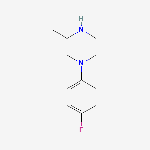 molecular formula C11H15FN2 B8711229 1-(4-Fluorophenyl)-3-methylpiperazine 
