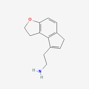 molecular formula C13H15NO B8711272 2H-Indeno[5,4-b]furan-8-ethanaMine, 1,6-dihydro- 