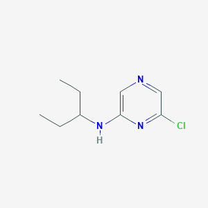 molecular formula C9H14ClN3 B8711294 6-Chloro-[n-(1-ethyl)propyl]pyrazine-2-amine 