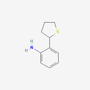molecular formula C10H13NS B8711342 2-(Thiolan-2-yl)aniline CAS No. 50461-36-4