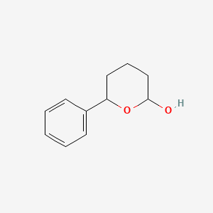 molecular formula C11H14O2 B8711377 6-Phenyltetrahydro-2H-pyran-2-ol CAS No. 10413-10-2