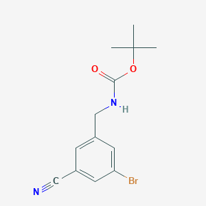 molecular formula C13H15BrN2O2 B8711495 1,1-Dimethylethyl [(3-bromo-5-cyanophenyl)methyl]carbamate 