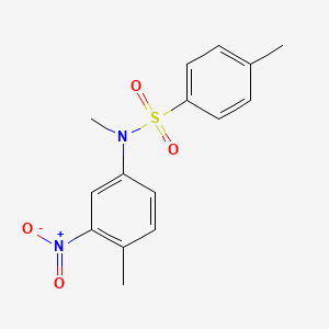 molecular formula C15H16N2O4S B8711530 N,4-dimethyl-N-(4-methyl-3-nitrophenyl)benzenesulfonamide 