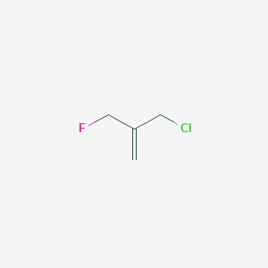 molecular formula C4H6ClF B8711544 2-(Chloromethyl)-3-fluoroprop-1-ene CAS No. 112110-13-1