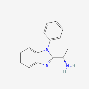 molecular formula C15H15N3 B8711559 (S)-1-(1-Phenyl-1H-benzo[D]imidazol-2-YL)ethanamine CAS No. 1393176-03-8